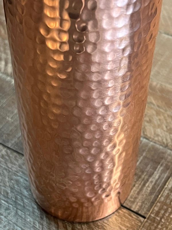 Copper Water Bottle (Hammered Pattern) - Image 3
