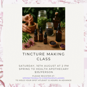 Tincture Making Class